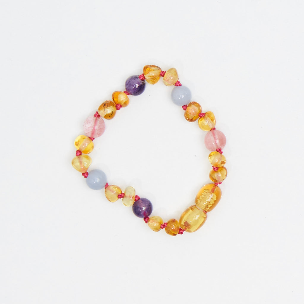 Billie Kids Bracelet in Rainbow Gemstones by Nirrimis main image 0
