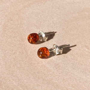 Caramel Amber - Earrings